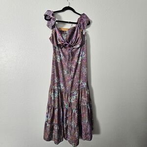 Earthbound Boho Trading Co Dress Sz M OPEN BACK